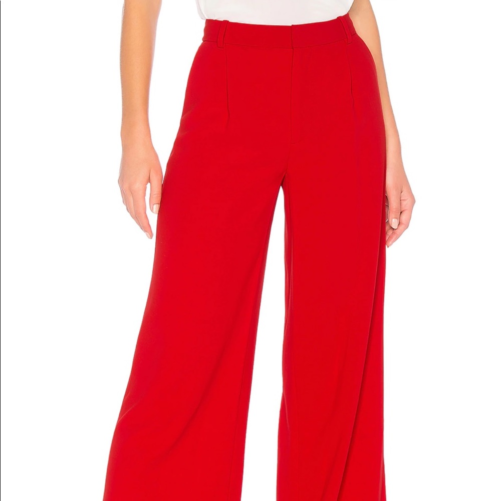 ALICE AND OLIVIA Eric Pant in Ruby Red